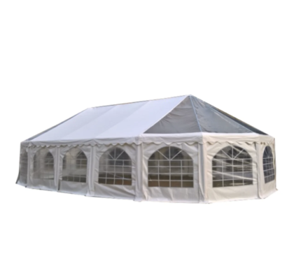 Oval Party Tent – 6.5m x 12m (Clear PVC)